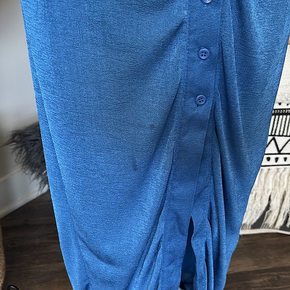 💙👗 Slinky Button-up Shirt Maxi Dress Sz XL👗💙 - Picture 9 of 10